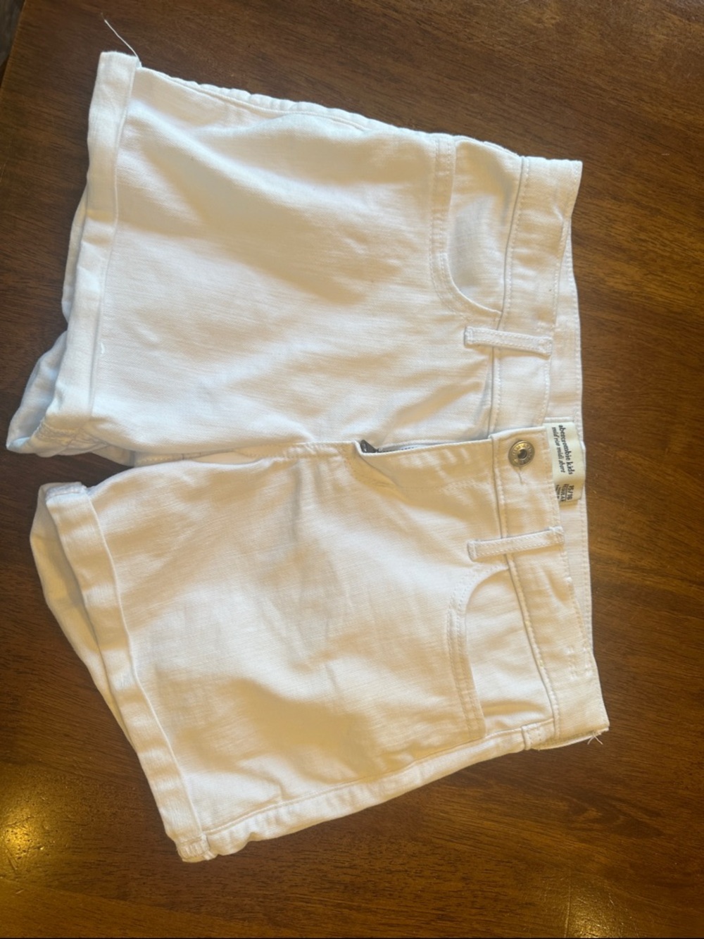 Abercrombie kids White Stretch Cotton Shorts